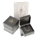 Pendientes Perlas negras, Diamantes 0.14 cts y Oro blanco 750/1000