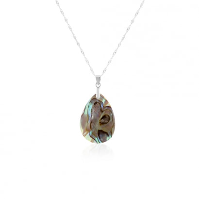 Abalone Pendant and Silver Mounting