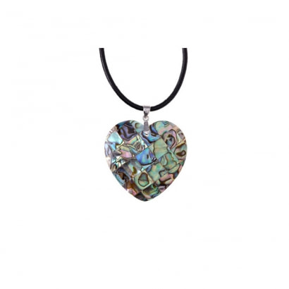 Abalone Heart Pendant and 925 Silver 