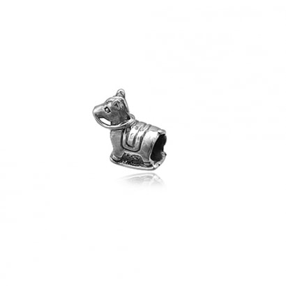 925 Silver Rocking Horse Charms Beads