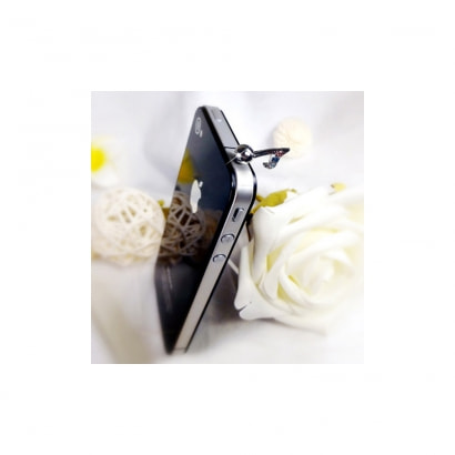 SmartPhone accesorio de la joyería Nota de la música de Cristal y Plata 