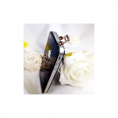 SmartPhone accessori Musica Gioielleria Note oro rosa e cristallo 
