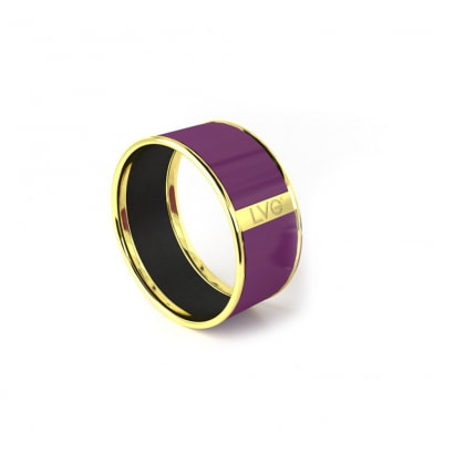 Legend Vogue - Oro Giallo Bangle Bracelet Pure LVG Violet