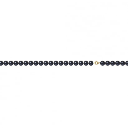 Bracelet Perles de culture Noires et Or Jaune 750/1000