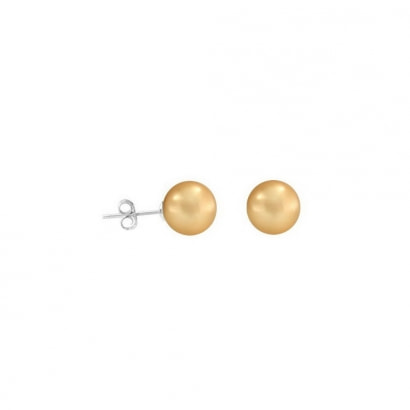 Ohrringe Nachahmung Perlen von 8 mm und Silber 925
