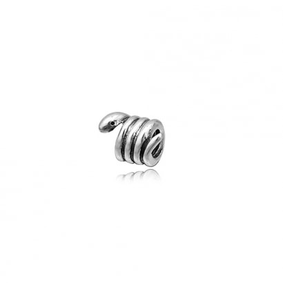 925 Silver Snake Charms Beads
