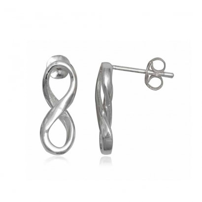 925 Silver Infinity Earrings  