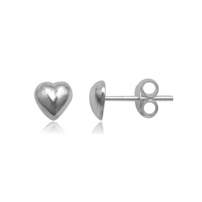 925 Silver Heart Earrings 