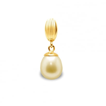 Gold Freshwater Pearl Pendant and Yellow Gold 375/1000