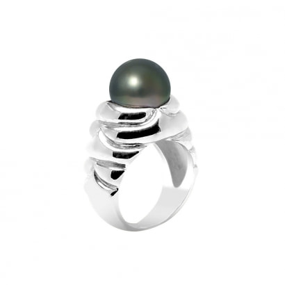 Tahitian Pearl Ring 10-11 mm and Silver 925/1000