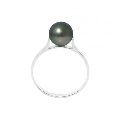 Anello di perle di Tahiti 8mm e argento 925/1000