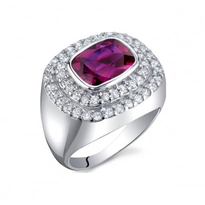 2.75 cts Ruby Ring and 925 Sterling Silver