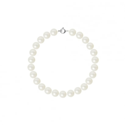 White Freshwater Pearl Bracelet and 750/1000 White Gold Clasp