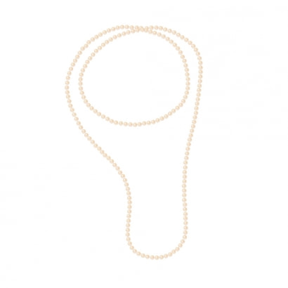 Long Necklace 120 cm of Pink Freshwater Cultured Pearls 