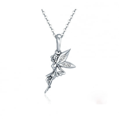 Fairy Pendant made with Crystal from Swarovski and 925 Silver 