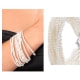 Bracelet Multibrins en Perles de culture Blanc et Argent 925