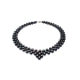 3-rangige Perlenkette mit echten Süßwasser-Zuchtperlen und 925-Sterlingsilber-Verschluss