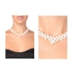 Original 3 rows Freshwater Pearls Necklace and Silver Clasp