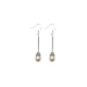 Freshwater Pearl Dangle Earrings and Silver Mounting