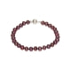 Perlenarmband mit roten Zuchtperlen und 925-Sterlingsilber-Verschluss
