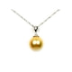 Gold imitation mother-of-pearl Pendant and 925 silver