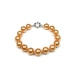 Parure Collier et Bracelet Perles d'imitation en nacre couleur Or et Argent 925