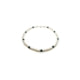 White and Black Freshwater Pearl Necklace and Silver Clasp 