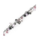 Bracelet Perles et Cristal de Swarovski Elements Rose et Argent 925