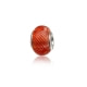 Rote Muranoglas-Perle und 925-Sterlingsilber
