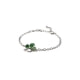 Clover Bracelet made with Green crystal from Swarovski