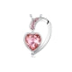 Colgante Corazón de cristal de Swarovski Elements Rosa