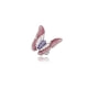Purple Crystal Butterfly Ring y Rhodium plated 