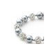 Bracelet 1 Rang en Perles Argent, Cristal et Plaqué Rhodium