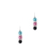 Multicolor Pearls, Crystal Pendant and Earrings Set