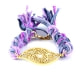 Ettika - Purple Ribbons and Yellow Gold Eye Bracelet