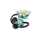 Turquoise Gemstones and White Flower Bracelet