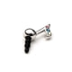 Silver and Crystal Music Note Smartphone Jewel Accessorie