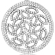 Ciondolo design in argento e cristallo di Swarovski Cubic Zirconia Bianco