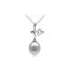 White Freshwater Pearl Pendant and 925 Silver