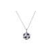 Black and White Football Necklace with 300 Swarovski Crystals