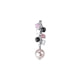 Pink Pearls and Swarovski Crystal Heart Dangling Earrings