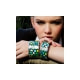 Legend Vogue - Oro Giallo Bangle Bracelet Alice's Wonderland Light Green