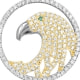 147 White Swarovski Crystal Zirconia Eagle Pendant and 925 Silver 