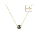 Collar Perla de Tahití y Cadena Singapur oro amarillo 750/1000