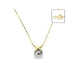Black Tahitian Pearl Necklace and Yellow Gold 375/1000 1,5 gr