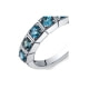 1.75 cts Blue Topaz Alliance Ring and 925 Sterling Silver