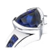 2.75 cts Blue Sapphire Ring and 925 Silver