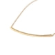 Yellow Gold Plated Necklace and White Cubic Zirconia 