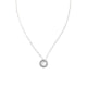 Necklace Rhodium plated and White Cubic Zirconia