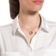 Halskette mit Rhodiumüberzug und weißen Zirkonia-Steinen